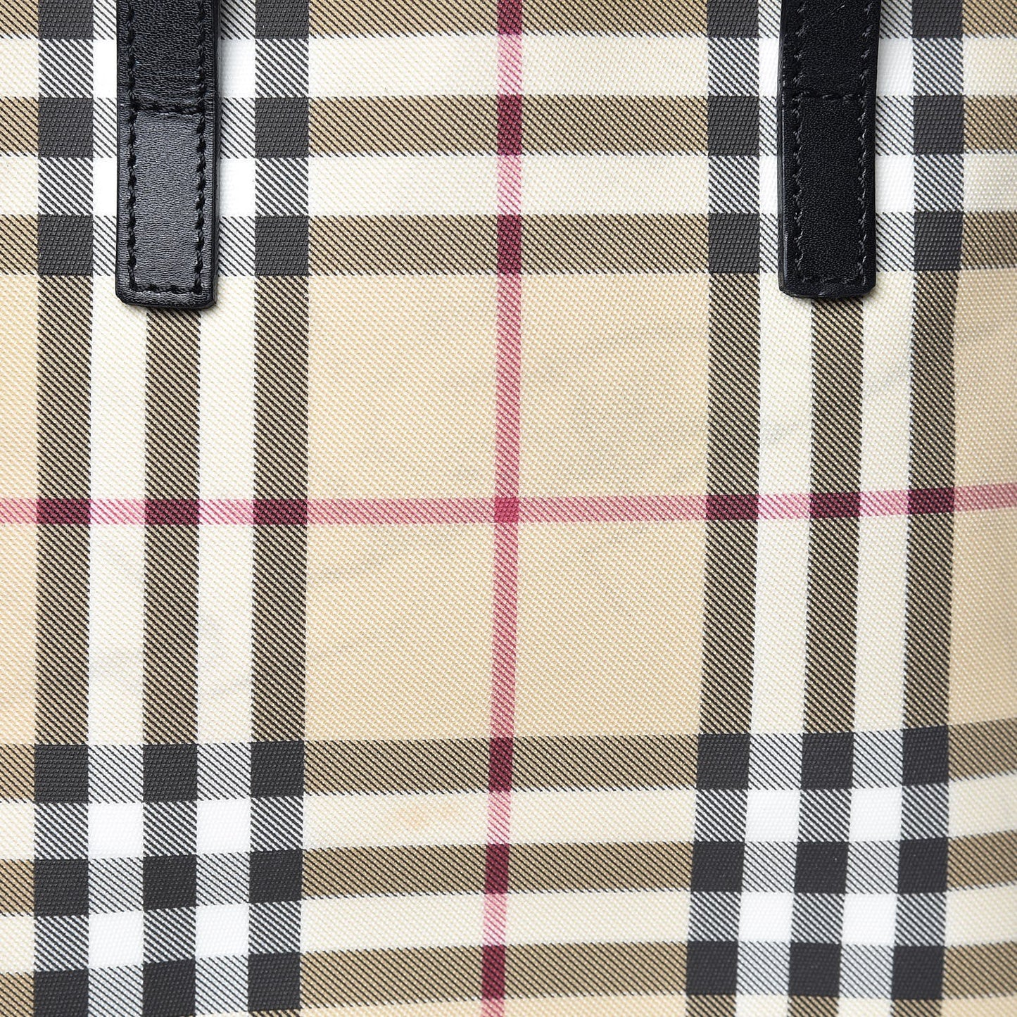 House Check Tote Black
