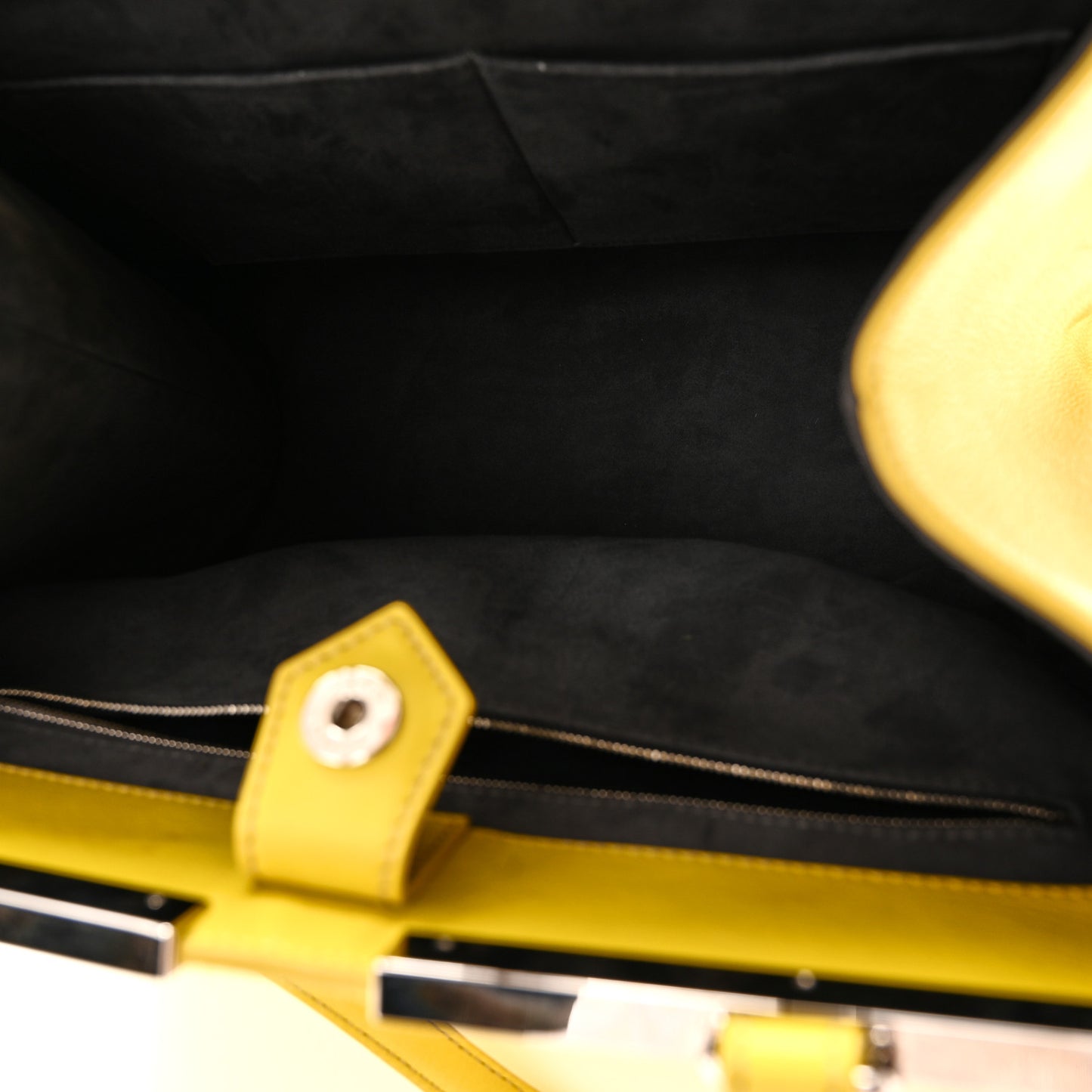 Vitello Calf Hair Crocodile Embossed Large 3Jours Tote Sunflower Cedro