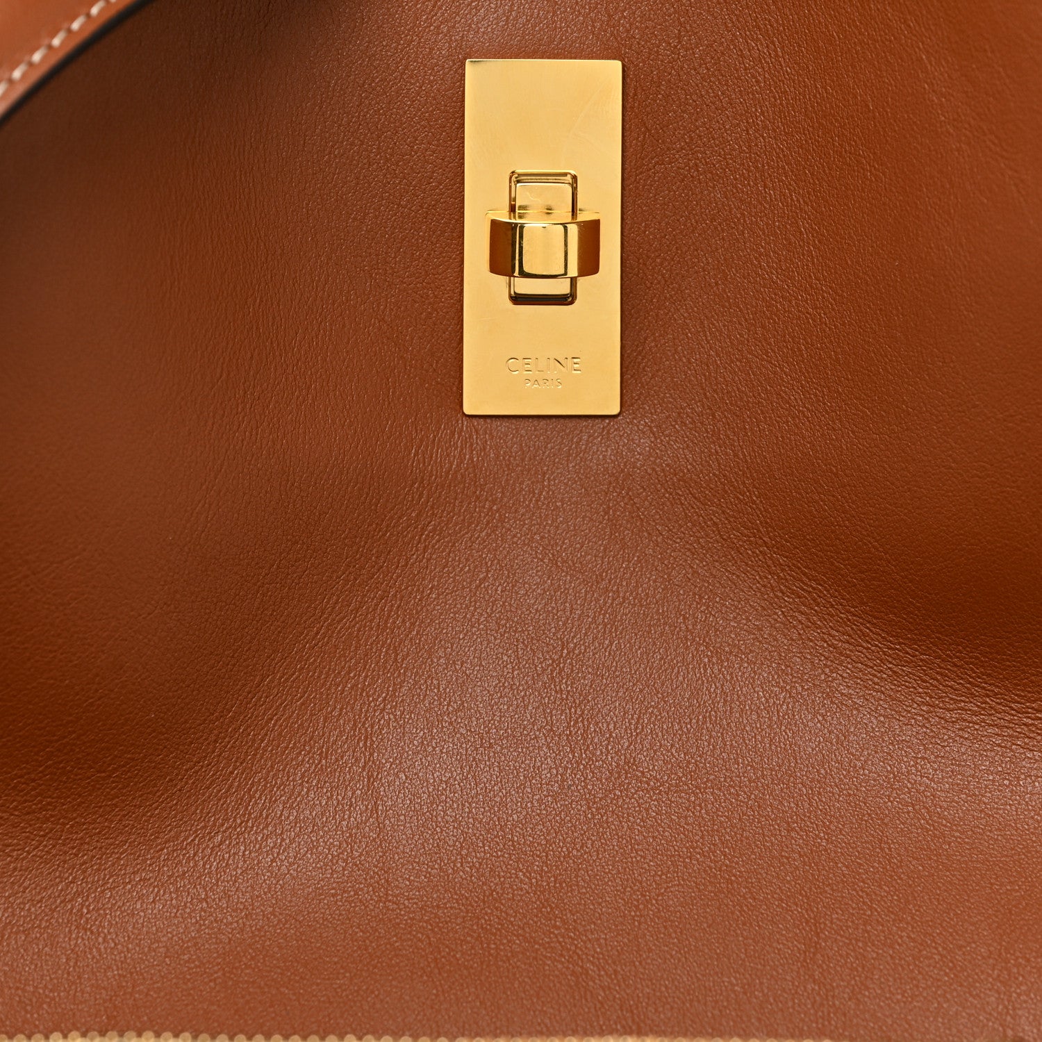 Celine Smooth Calfskin Bucket 16 Bag Tan 9 of 17