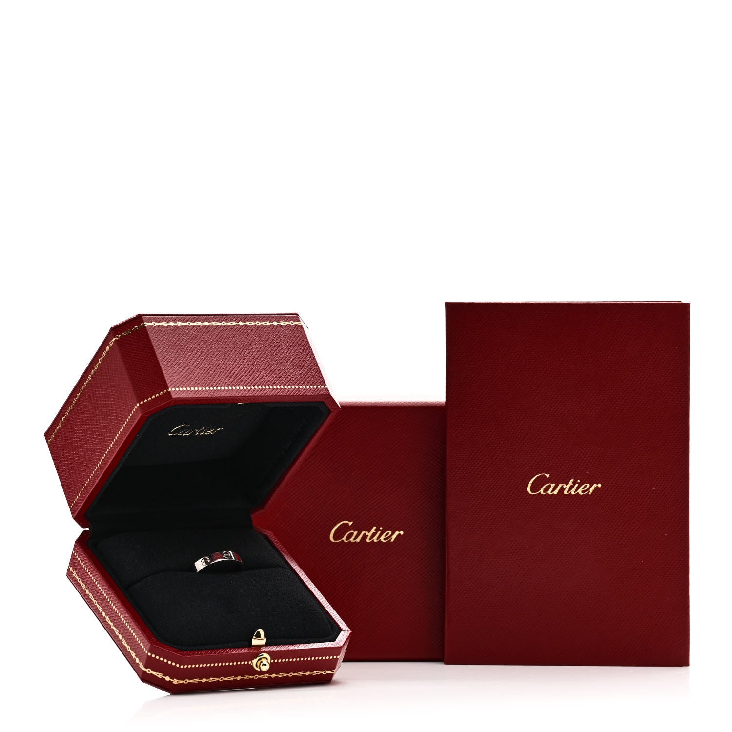 Cartier 18K White Gold 3.5mm LOVE Wedding Band Ring 54 7 5 of 5