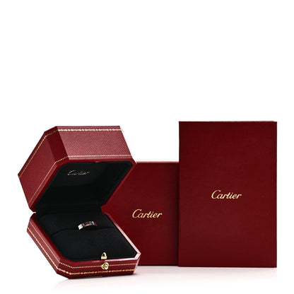 Cartier 18K White Gold 3.5mm LOVE Wedding Band Ring 54 7 5 of 5
