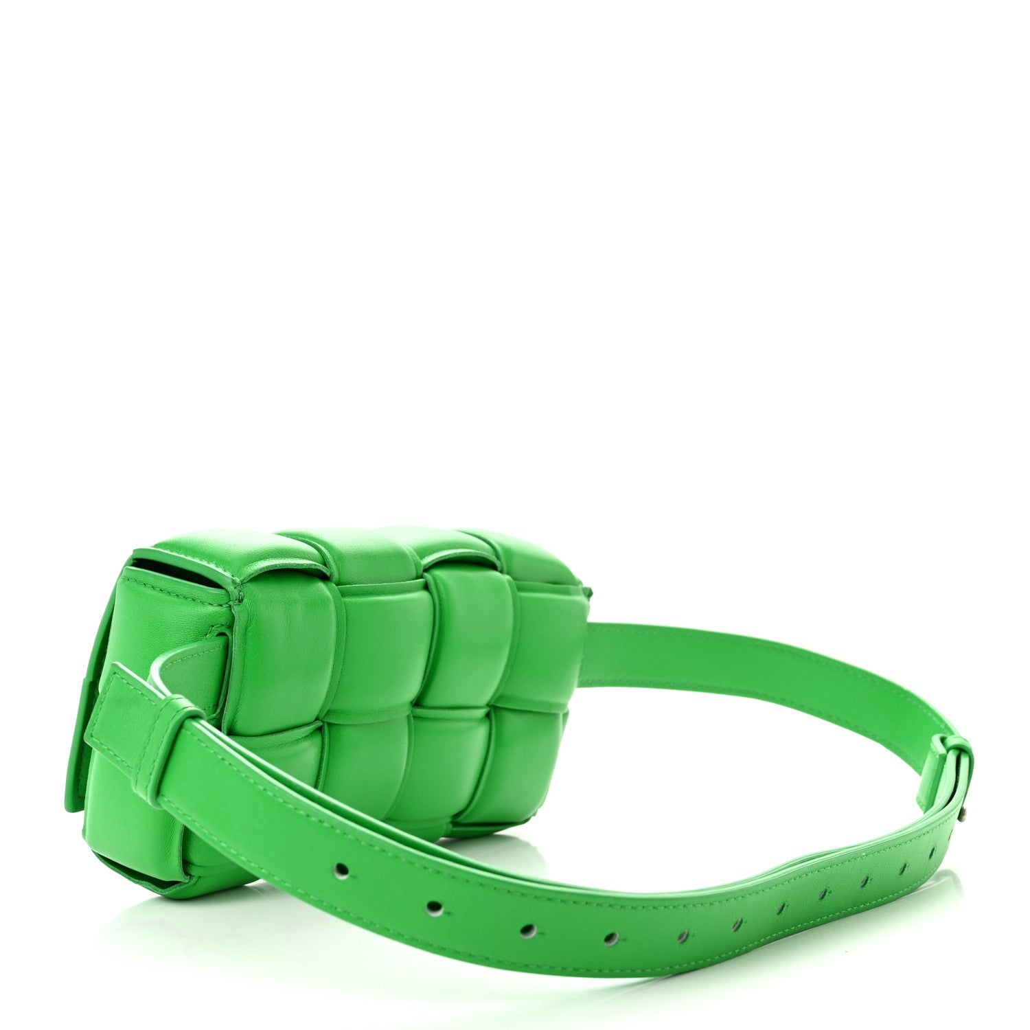 Bottega Veneta Nappa Maxi Intreccio Padded The Belt Cassette Bag Parakeet 3 of 12