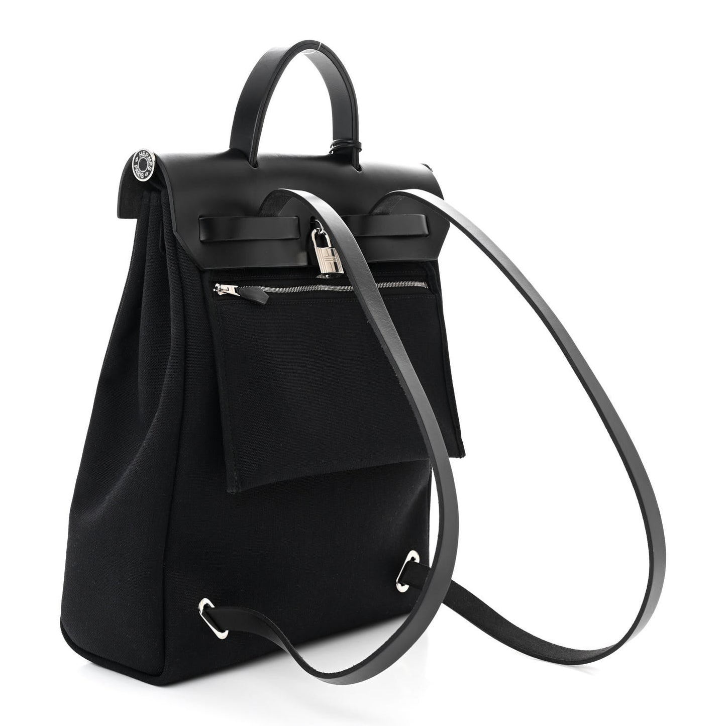 Military Toile Vache Hunter Herbag a Dos Zip Retourne Backpack Black