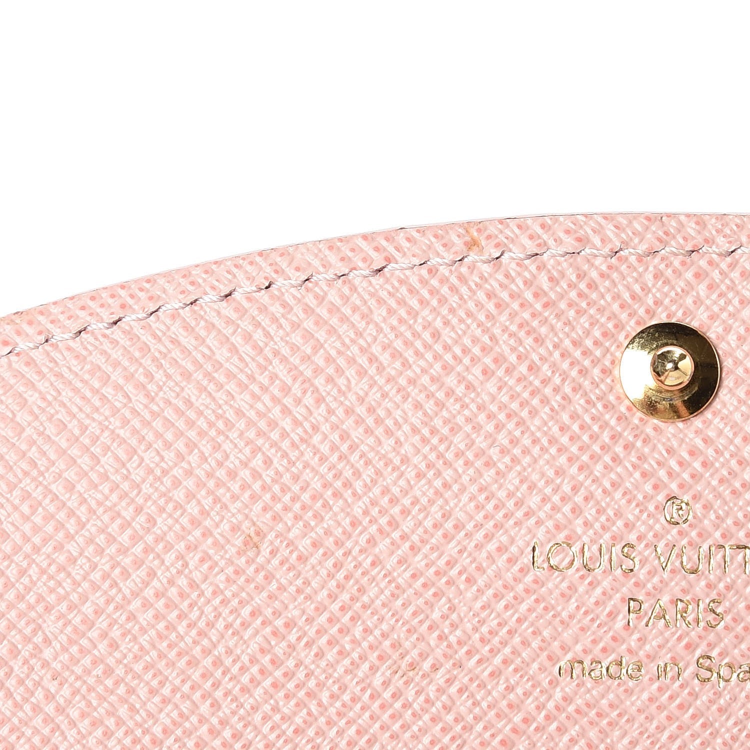 Louis Vuitton Damier Ebene Caissa Wallet Rose Ballerine 8 of 9