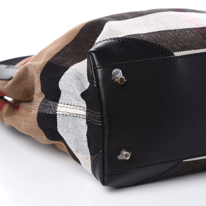 Burberry Canvas Mega Check Medium Maidstone Black 8 of 9