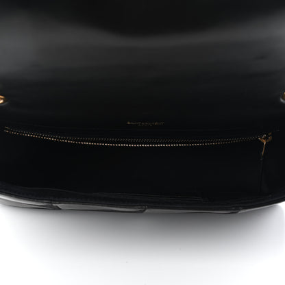 Saint Laurent Lambskin Suede Patchwork Monogram Medium Jamie Black 5 of 9