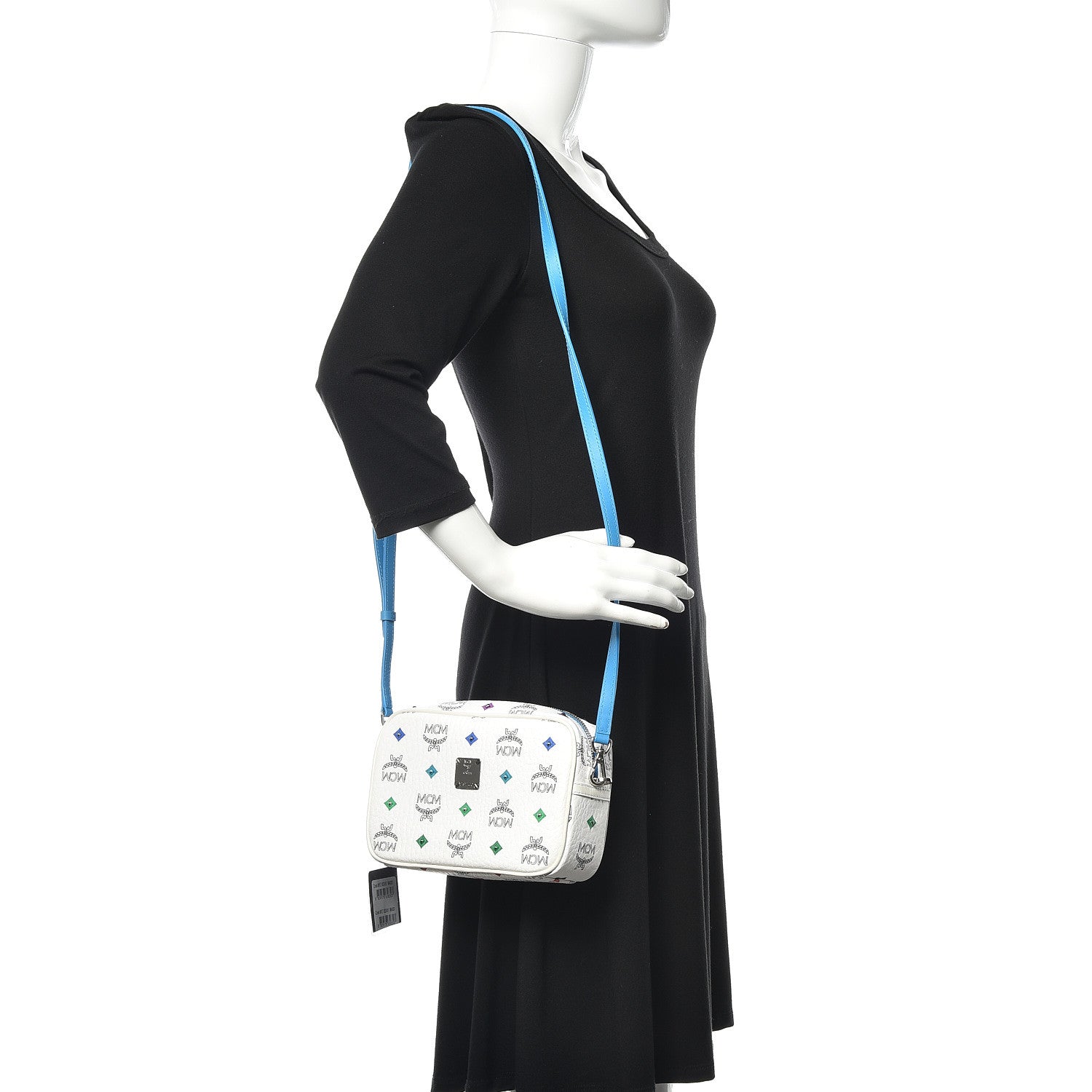 MCM Skyoptic Visetos Spectrum Diamond Camera Bag White 2 of 11