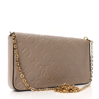 Louis Vuitton Empreinte Pochette Felicie Chain Wallet Tourterelle 4 of 11