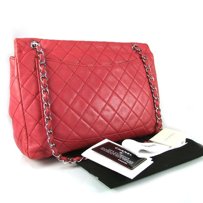 Chanel Washed Caviar Maxi Flap Fuchsia 3 of 10