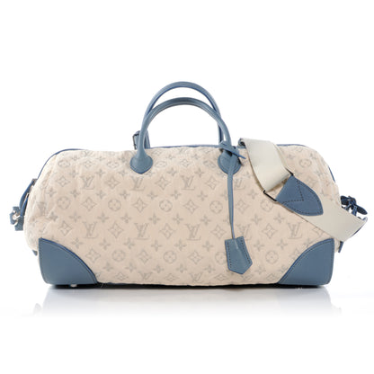Louis Vuitton Denim Speedy Round GM Blue 1 of 7