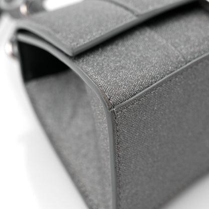 Balenciaga Glitter Fabric Hourglass Top Handle Bag XS Grey 8 of 15