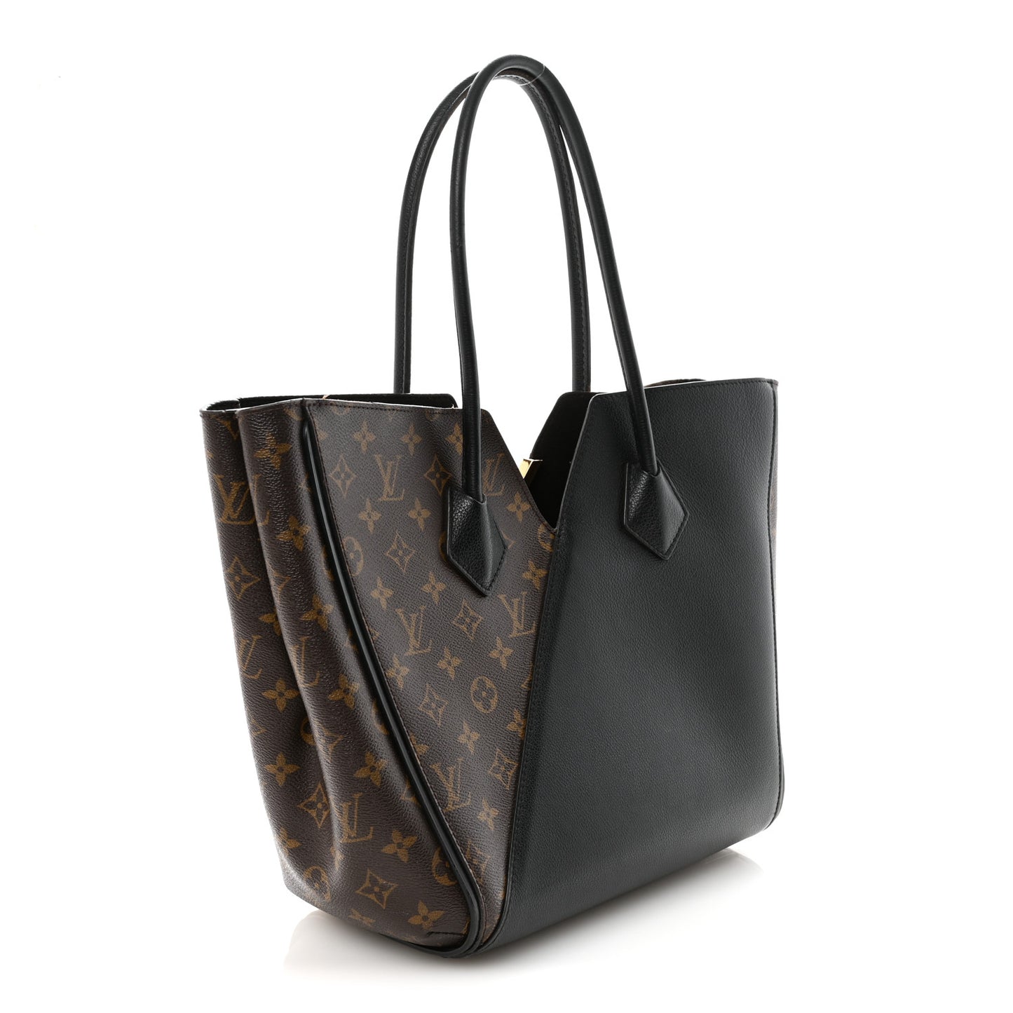 Calfskin Monogram Kimono Tote Black