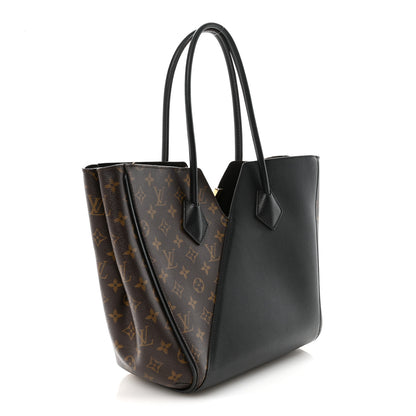 Louis Vuitton Calfskin Monogram Kimono Tote Black 3 of 9