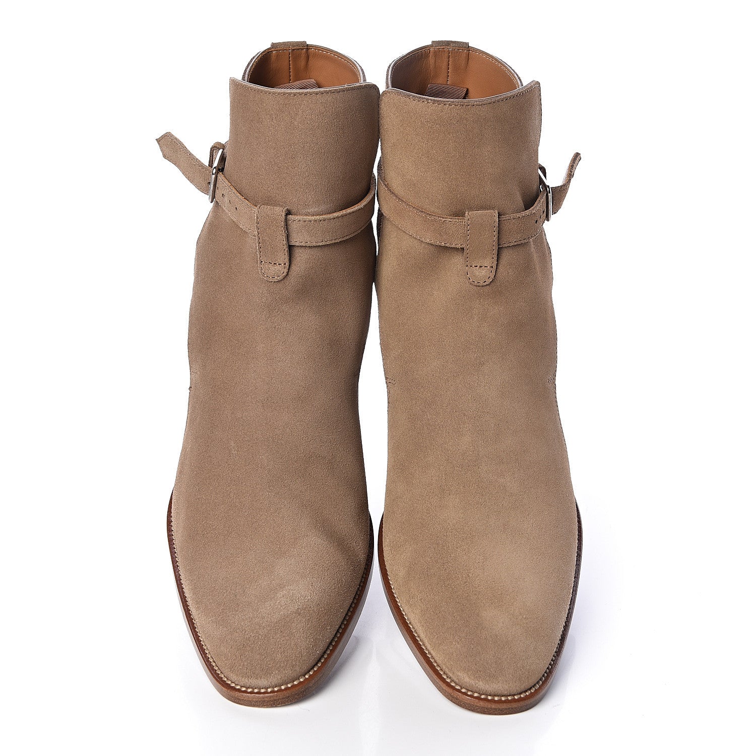 Saint Laurent Jodhpur Suede Mens Wyatt 30 Boots 42.5 New Sigaro 10 of 11