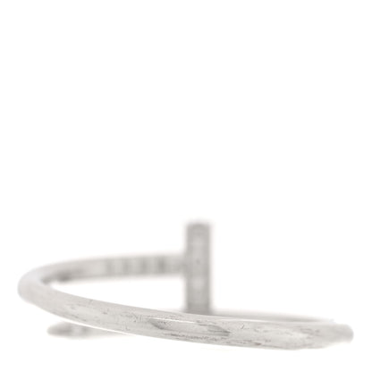 Cartier 18K White Gold Diamond Small Juste Un Clou Ring 55 7.25 3 of 6