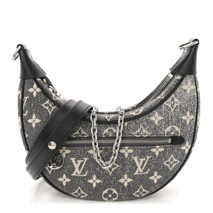 Louis Vuitton Monogram Jacquard Denim Loop Black 1 of 9