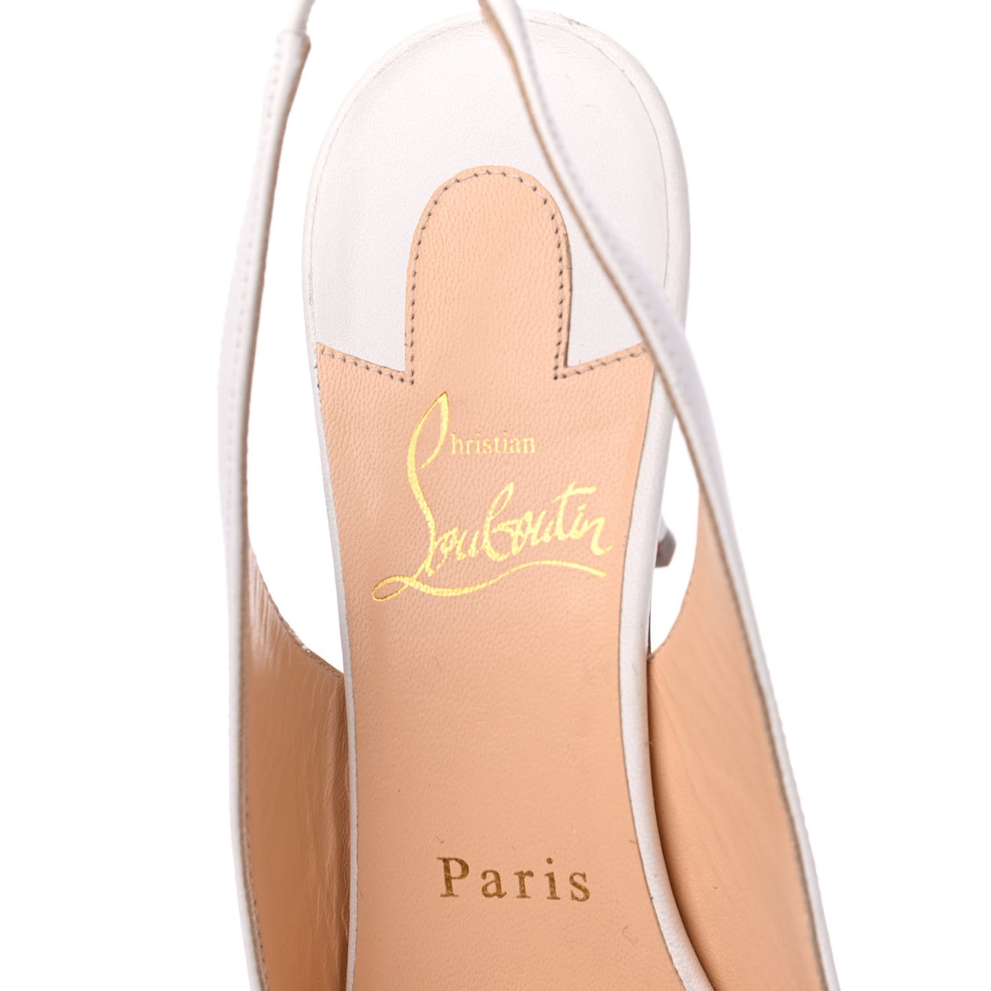 Nappa Clare 80 Slingback Pumps 38 White