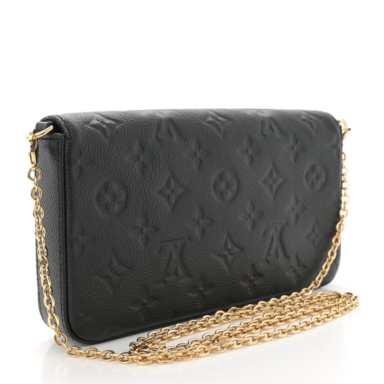 Louis Vuitton Empreinte Pochette Felicie Chain Wallet Black 4 of 12