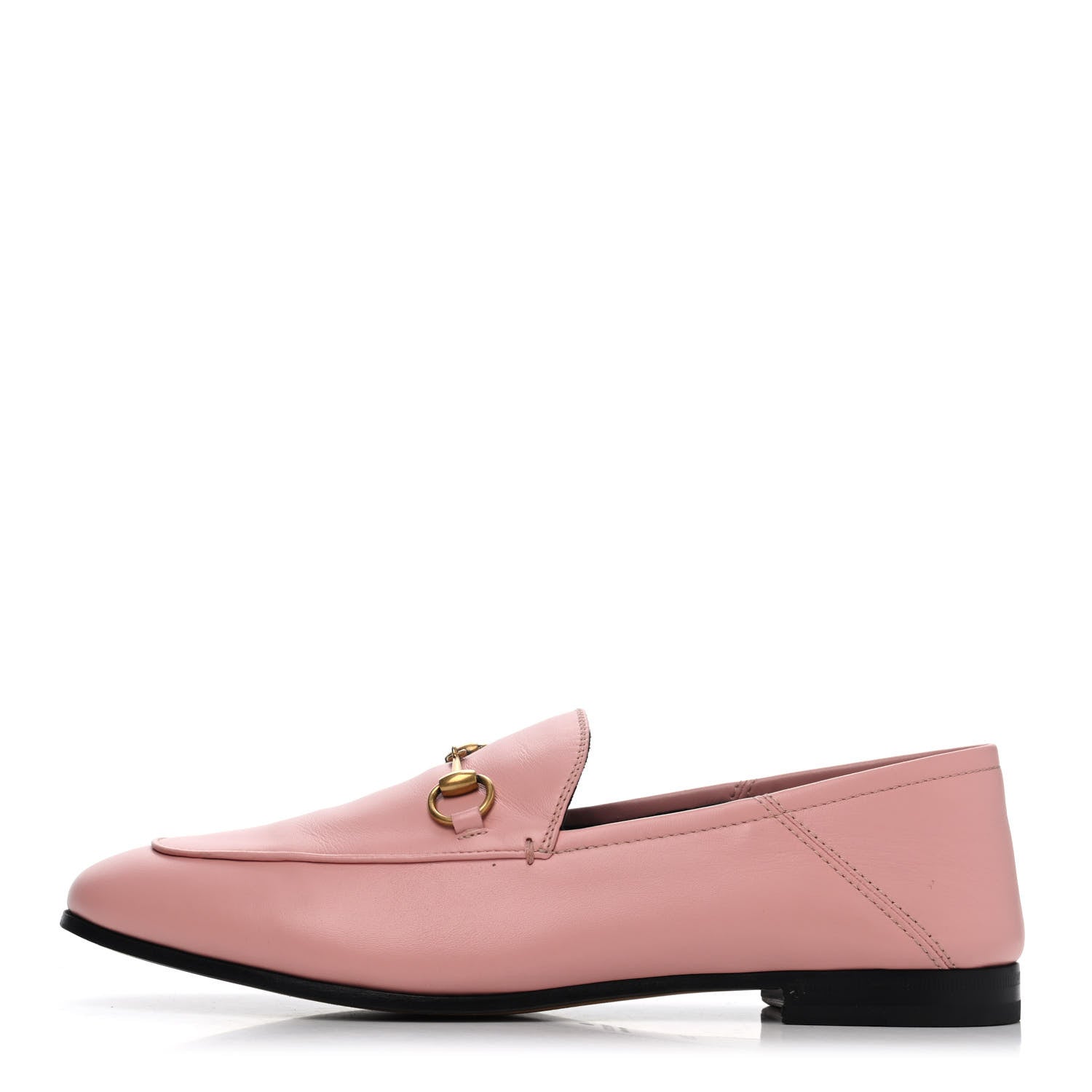 Gucci Lambskin Womens Brixton Horsebit Loafers 39.5 Perfect Pink 1 of 4