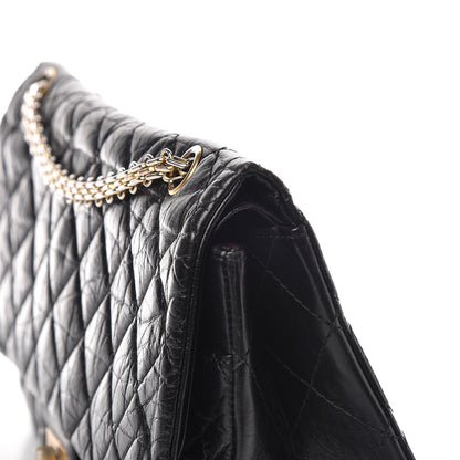 Chanel Aged Calfskin Quilted 2.55 Reissue 227 Flap Black 10 of 15