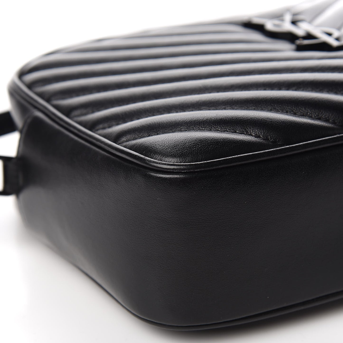 Calfskin Matelasse Monogram Lou Camera Bag Black