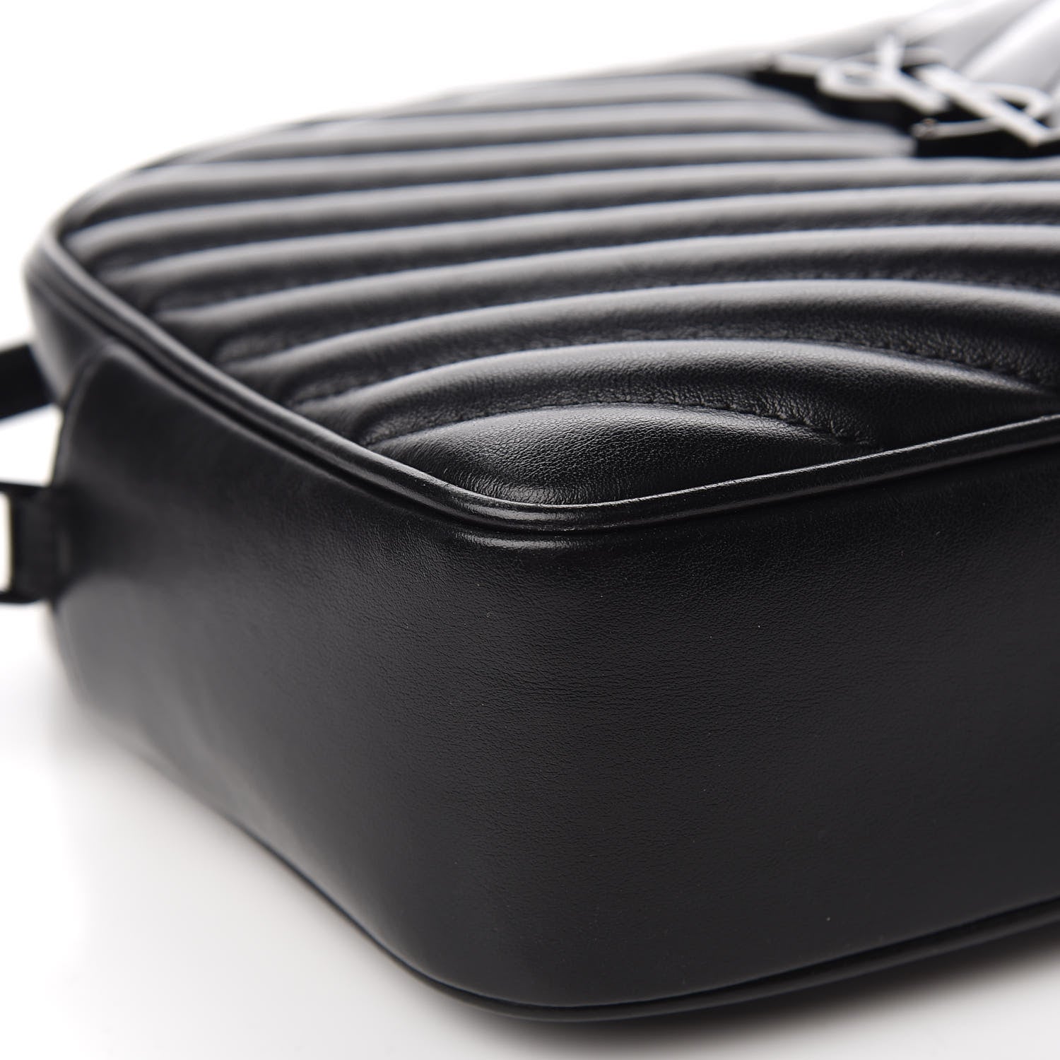 Saint Laurent Calfskin Matelasse Monogram Lou Camera Bag Black 7 of 14