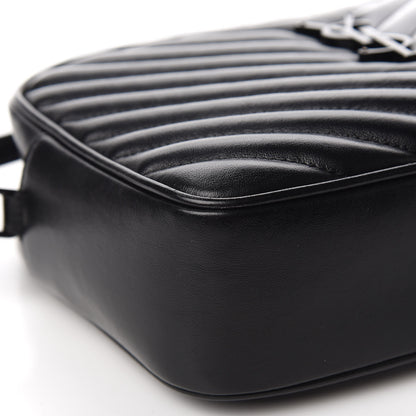 Saint Laurent Calfskin Matelasse Monogram Lou Camera Bag Black 7 of 14