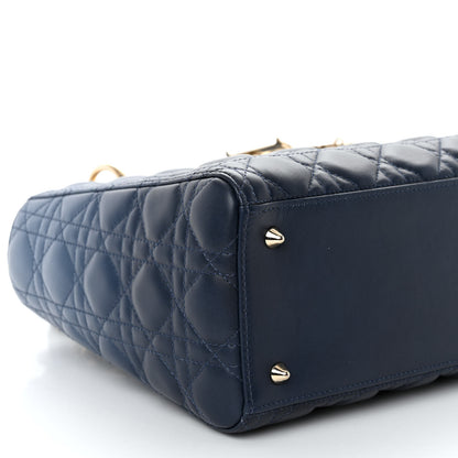 Christian Dior Lambskin Cannage Gradient Medium Lady Dior Blue 8 of 9