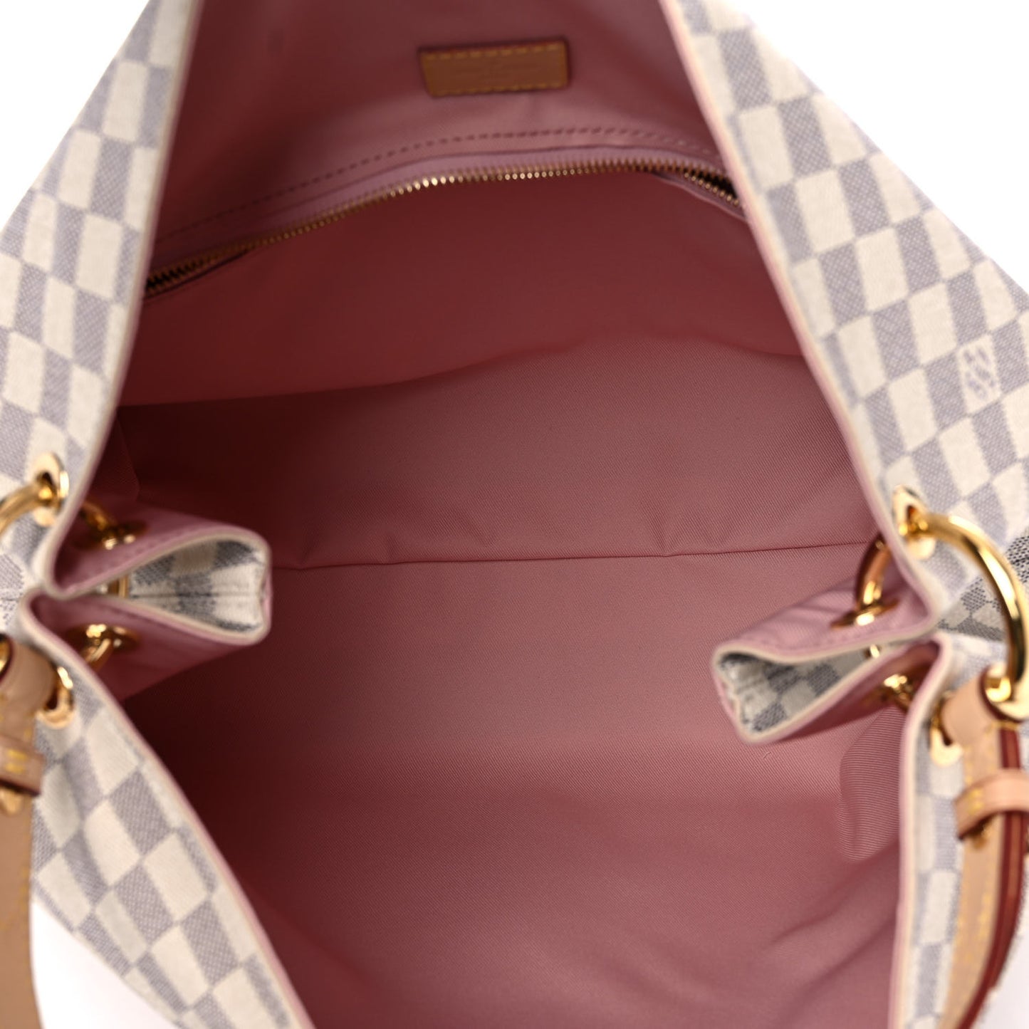 Damier Azur Graceful MM Rose Ballerine