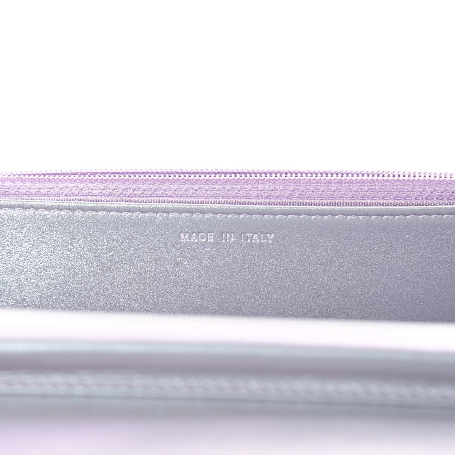 Chanel Iridescent Lambskin Quilted Reissue Wallet On Chain WOC Light Purple 7 of 15