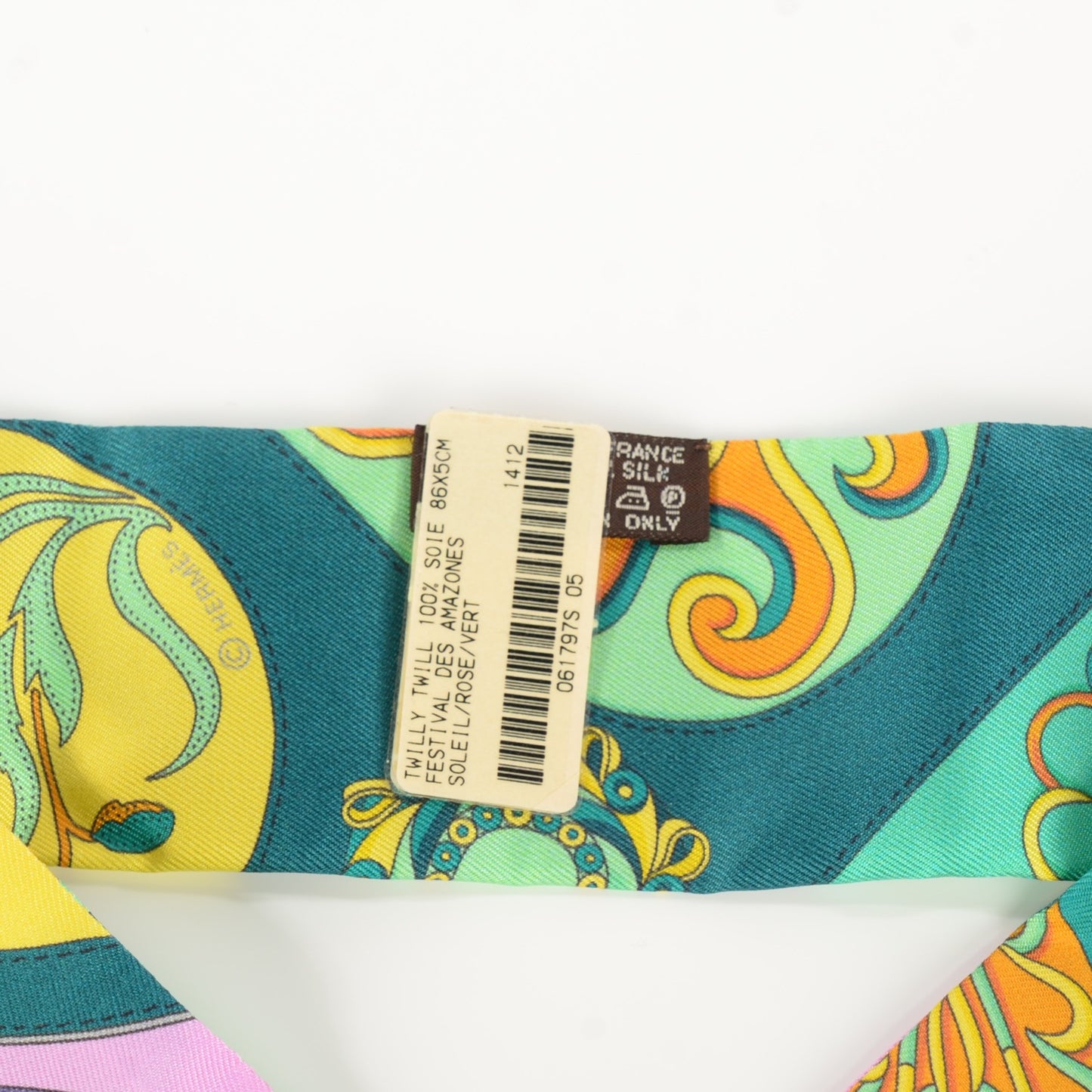 Silk Festival des Amazones Twilly Soleil Rose Vert