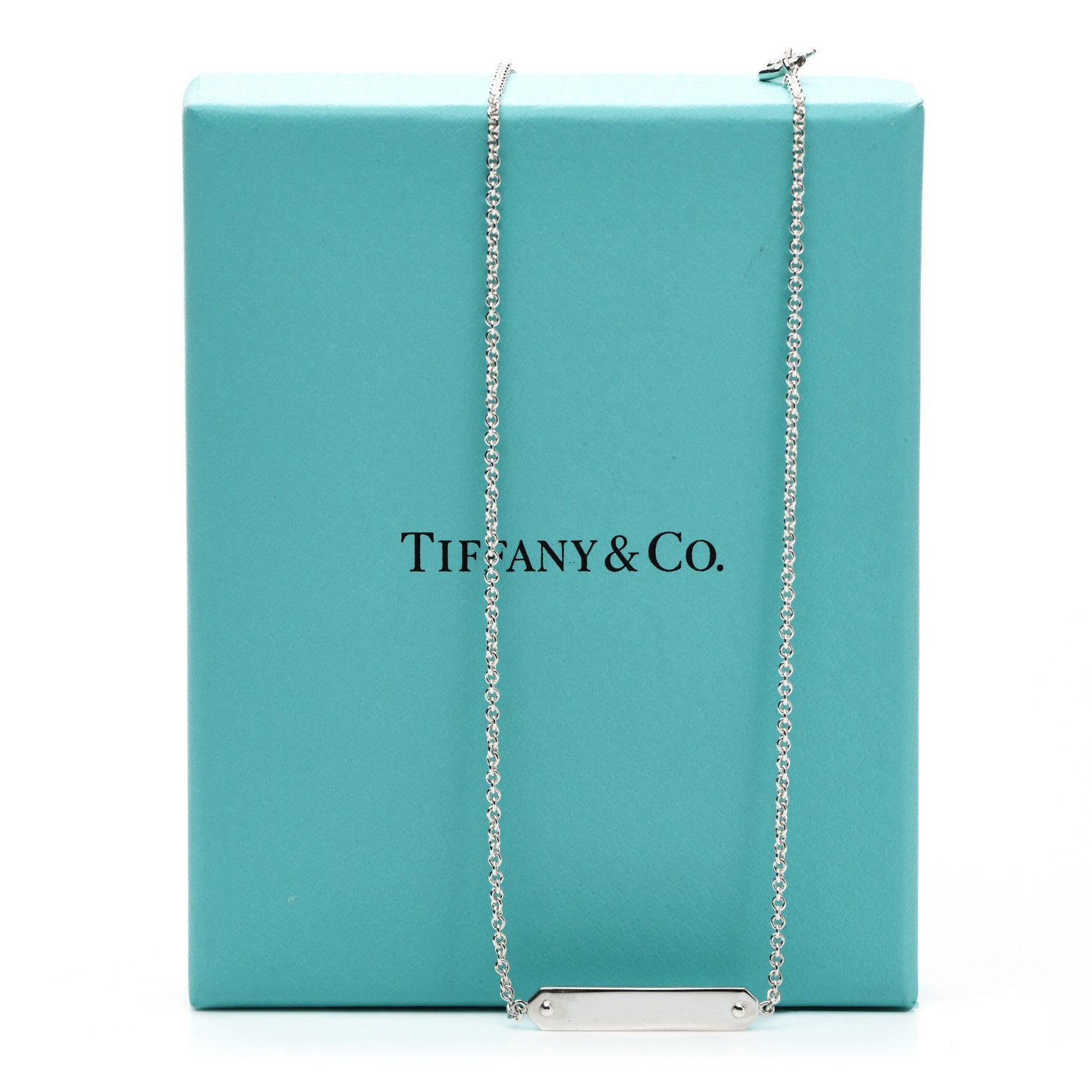 Tiffany Sterling Silver Tag Chain Necklace 6 of 6