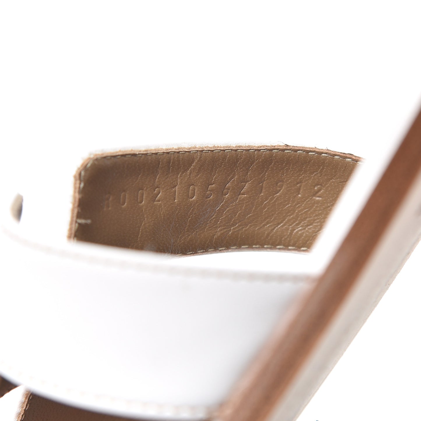 Box Calfskin Oran Sandals 40 White