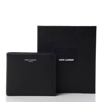 Saint Laurent Grain De Poudre Paris East West Wallet Black 10 of 10