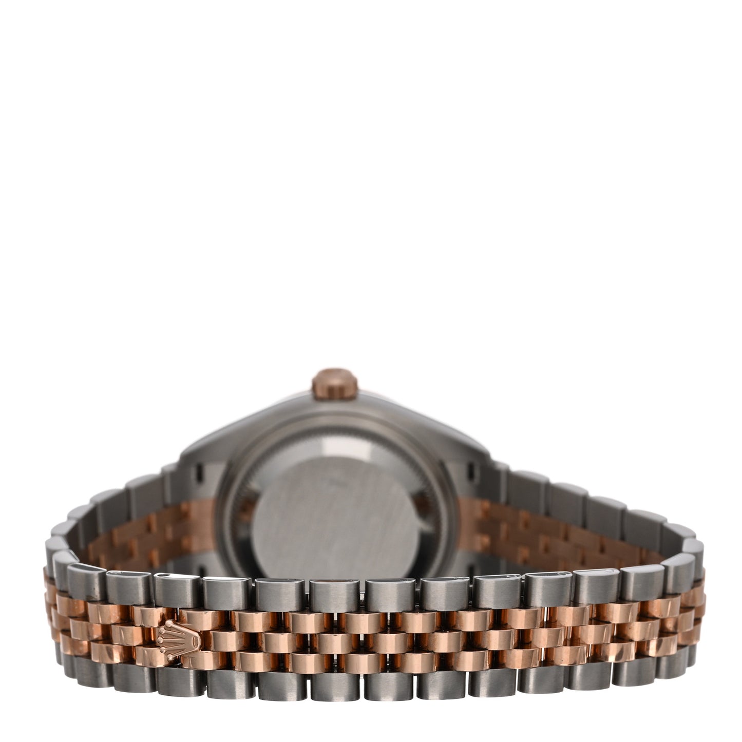 Stainless Steel 18K Everose Gold 28mm Oyster Perpetual Datejust Watch Chocolate Roman 279171