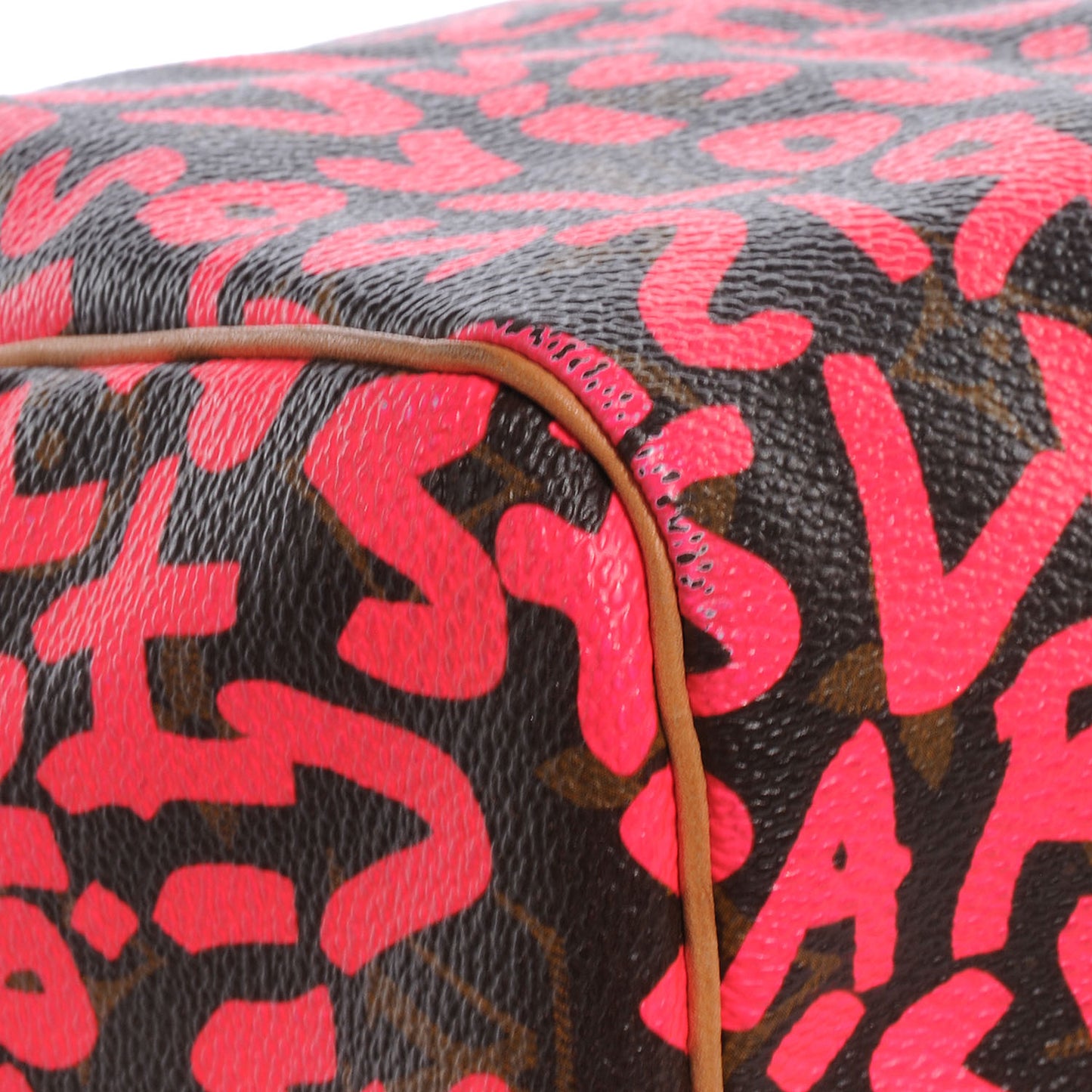 Monogram Graffiti Speedy 30 Fuchsia