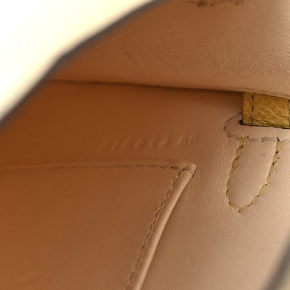 Hermes Epsom Mini Kelly Sellier 20 Nata Jaune Poussin Sesame 7 of 14