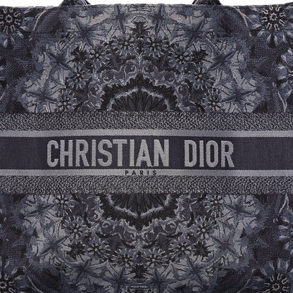 Christian Dior Canvas Embroidered KaleiDioroscopic Book Tote Blue 15 of 15