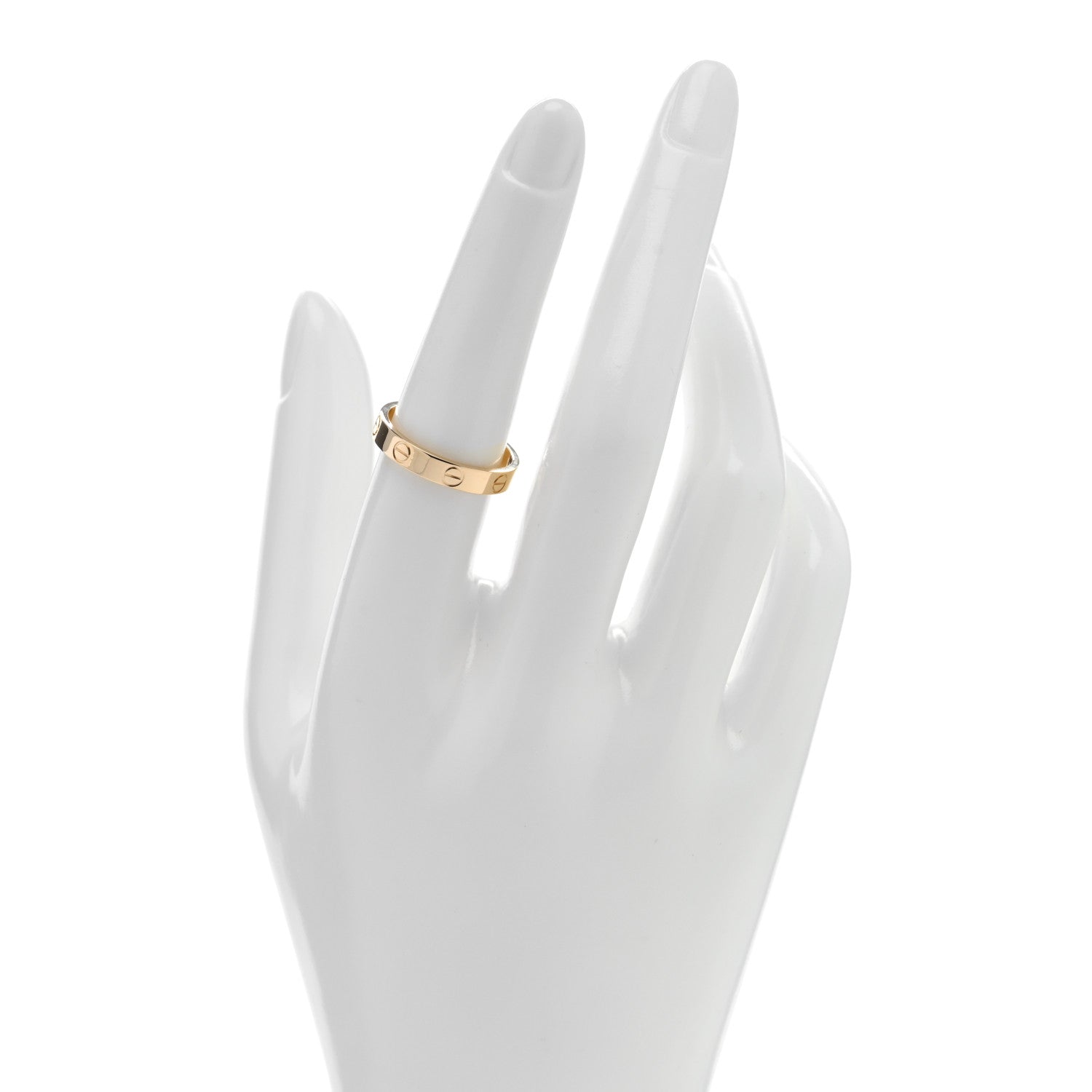 Cartier 18K Yellow Gold 3.5mm LOVE Wedding Band Ring 55 7.25 2 of 5