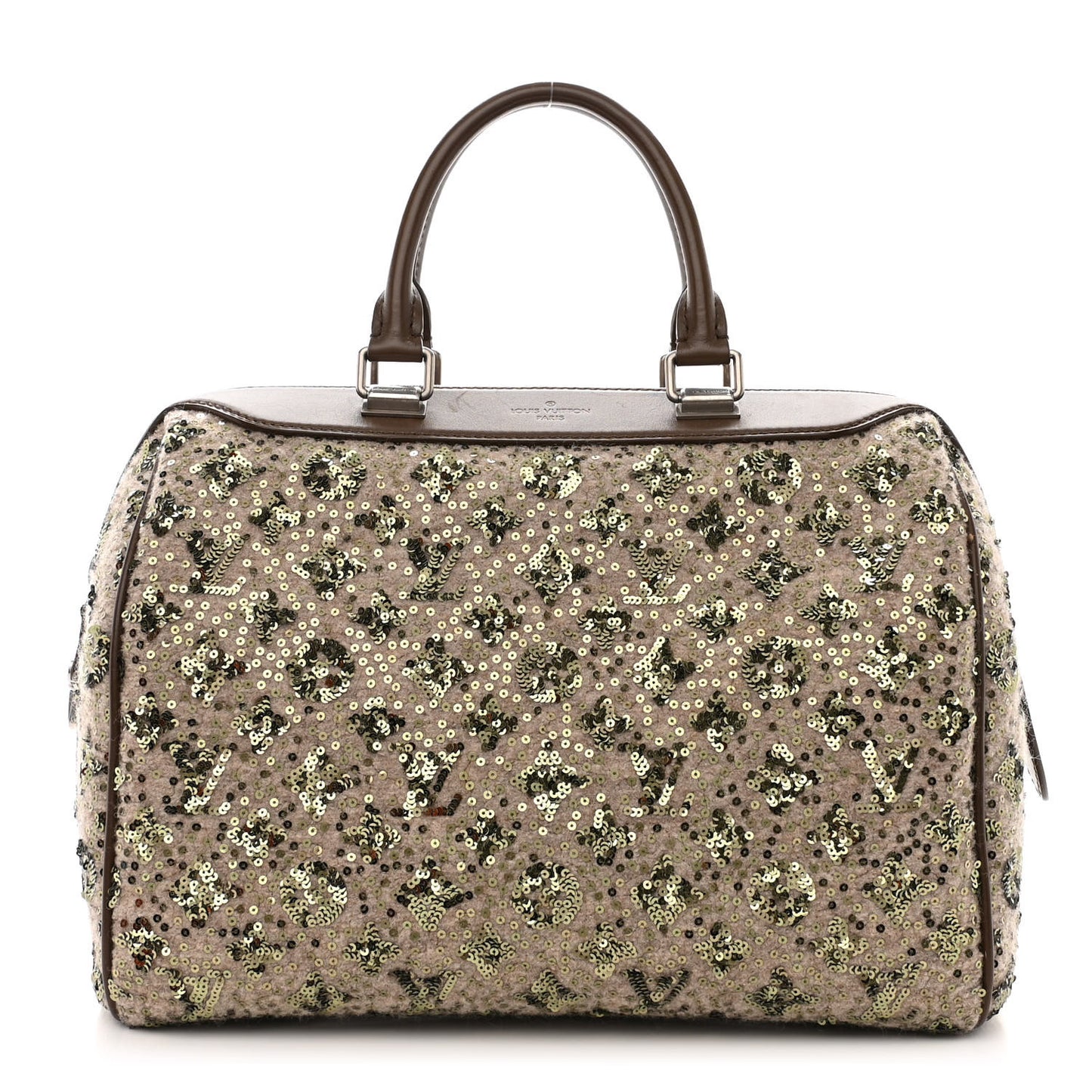 Sequin Monogram Sunshine Express Speedy Kaki