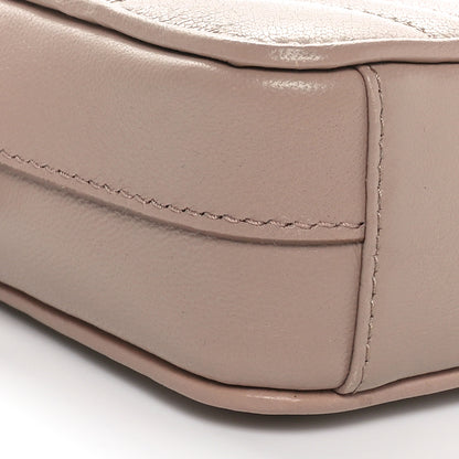 Prada Nappa Impunture Diagramme Mini Double Zip Chain Crossbody Bag Cipria 8 of 10