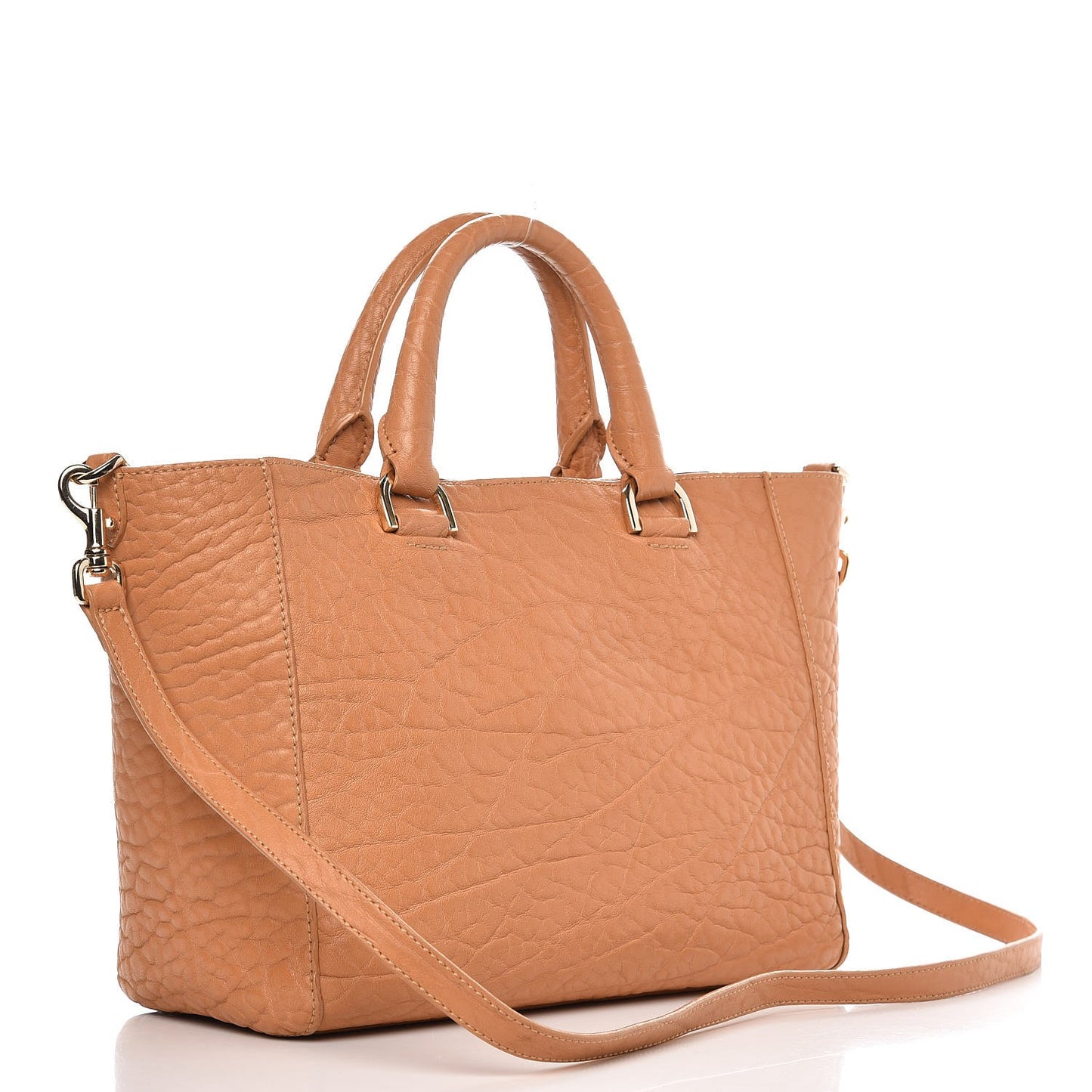 Shrunken Calf Small Willow Tote Ginger