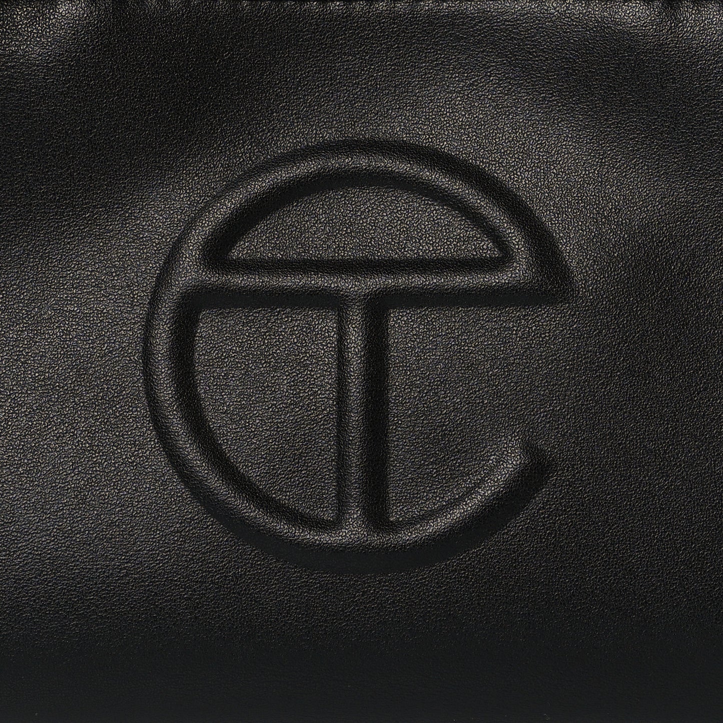 Vegan Leather Small Shopping Bag Black