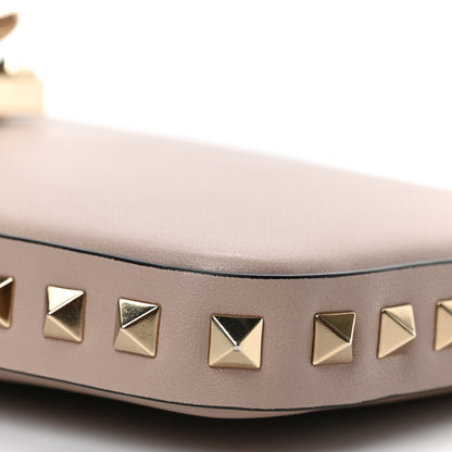 Valentino Garavani Calfskin Rockstud Phone Case Crossbody Poudre 7 of 8