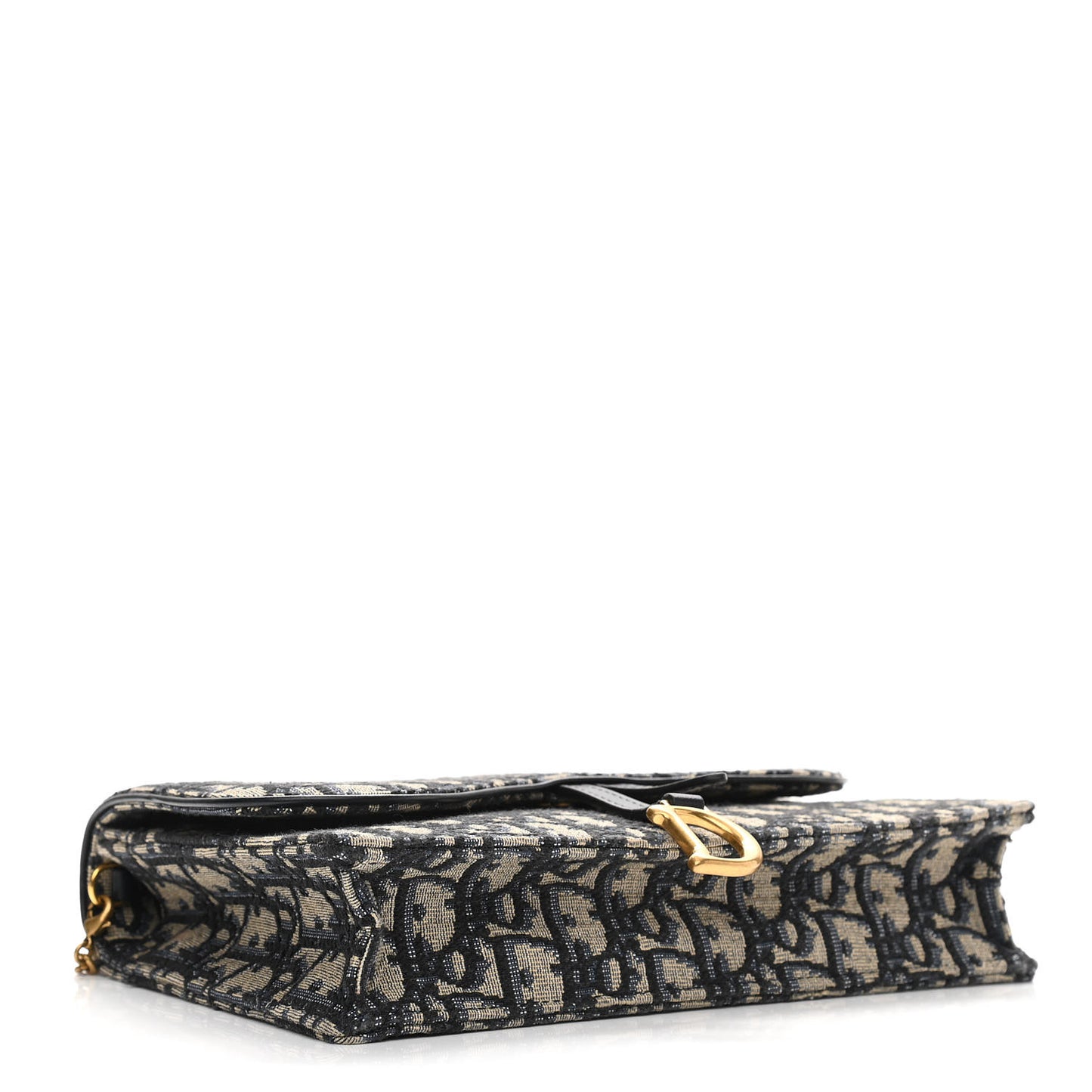 Oblique Saddle Chain Pouch Blue