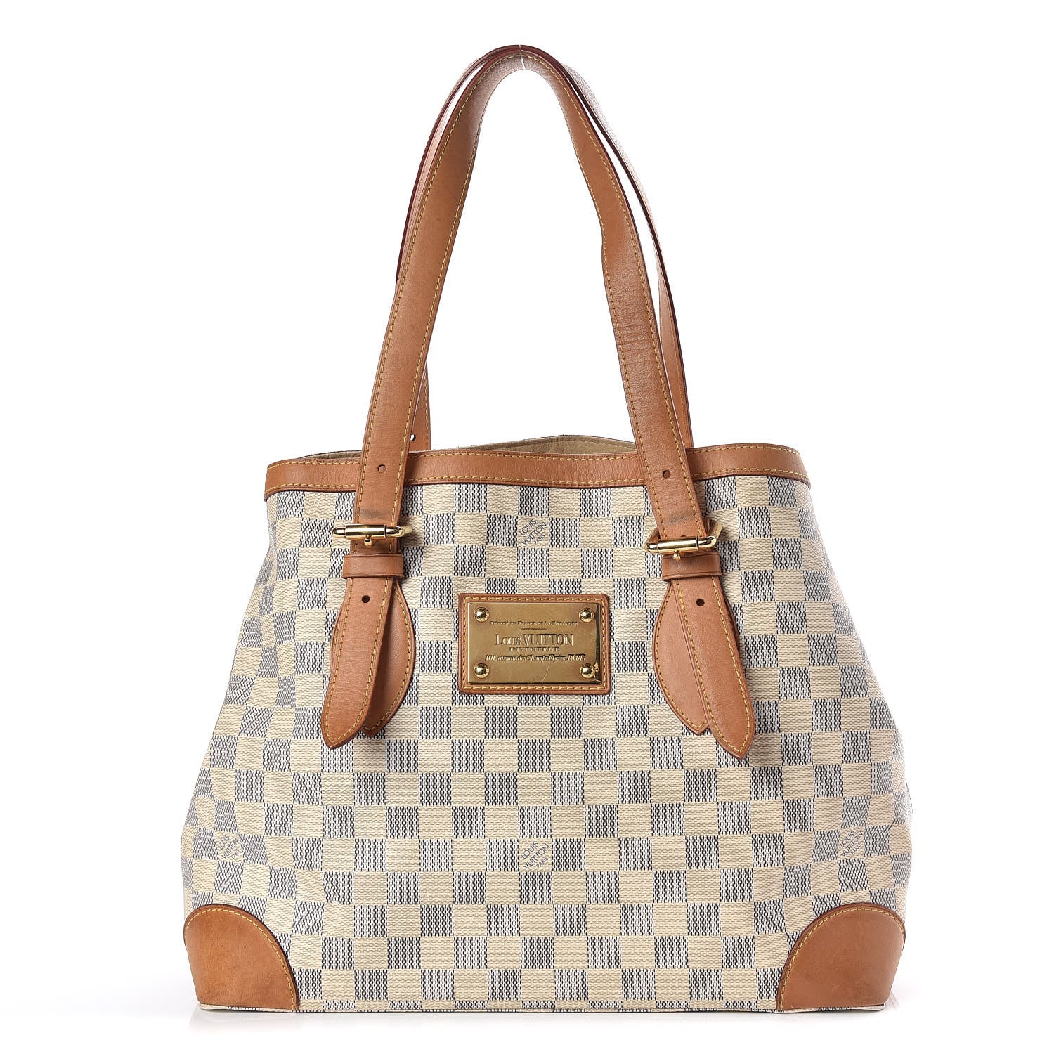 Louis Vuitton Damier Azur Hampstead MM 1 of 25