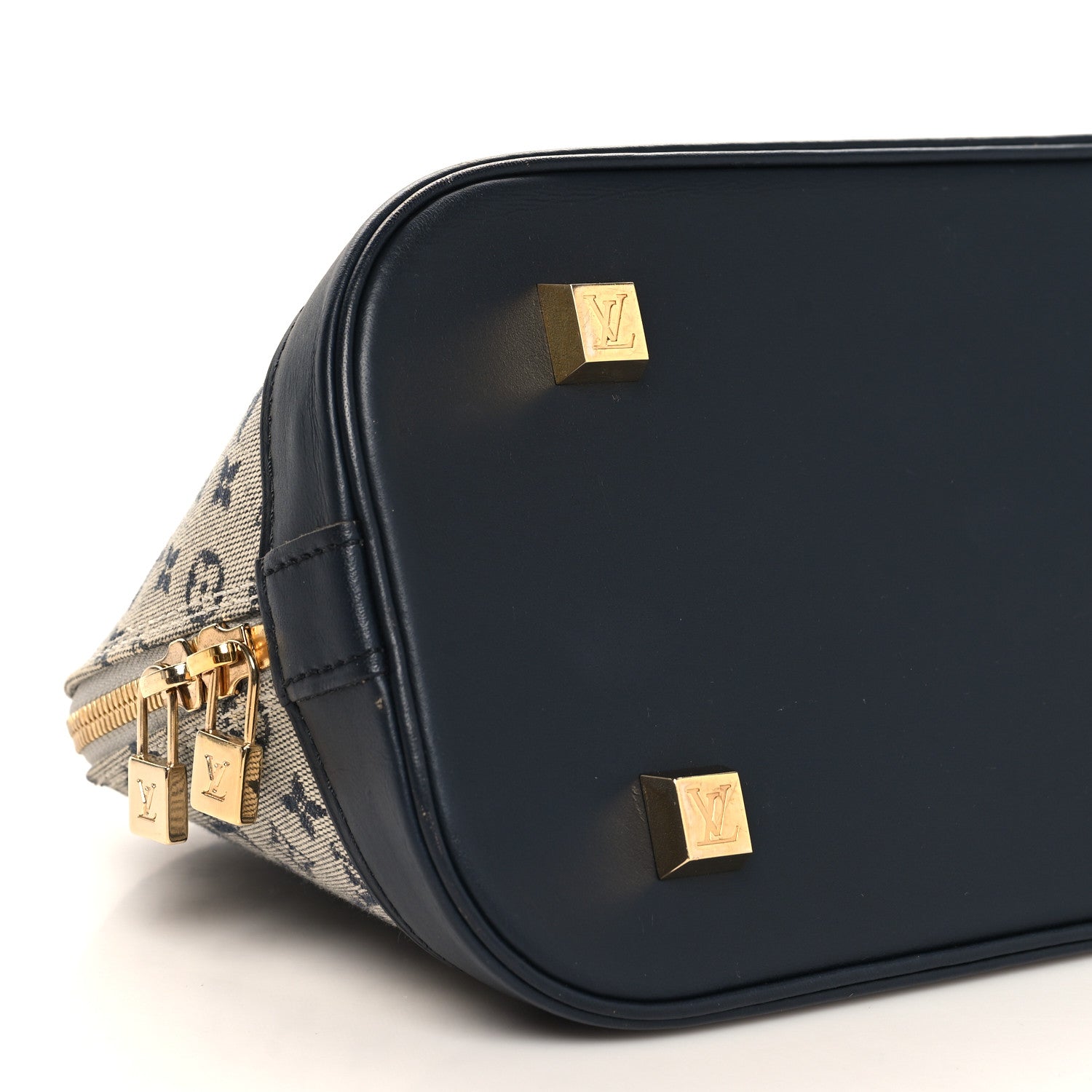 Louis Vuitton Mini Monogram Alma Long Blue 8 of 9