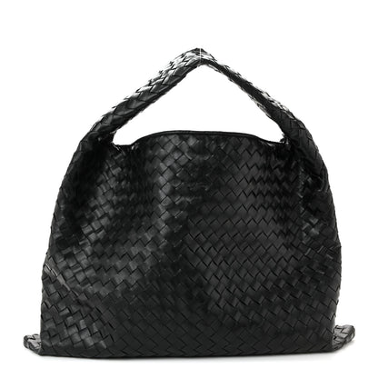 Bottega Veneta Calfskin Intrecciato Large Hop Black 1 of 10