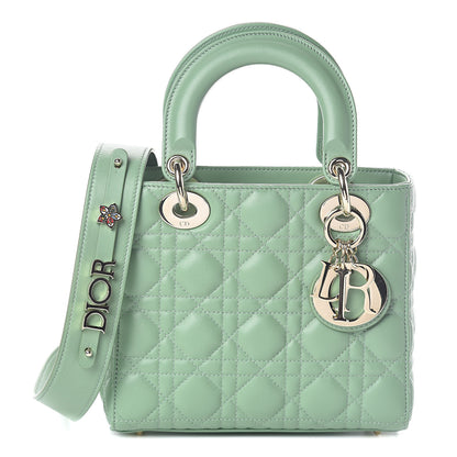 Christian Dior Lambskin Cannage Small My ABCDior Lady Dior Green 1 of 8