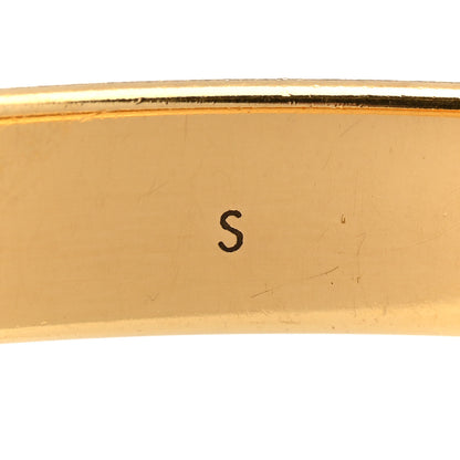 Louis Vuitton Brass Monogram Nanogram Cuff S Gold 6 of 7